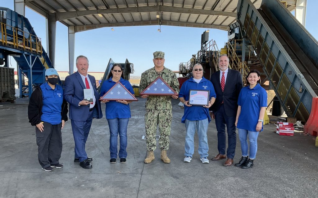 Ray at Camp Pendleton Green Award